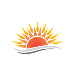 Sun vector illustration icon