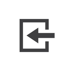 Fototapeta premium symbol of enter, enter icon, vector art.