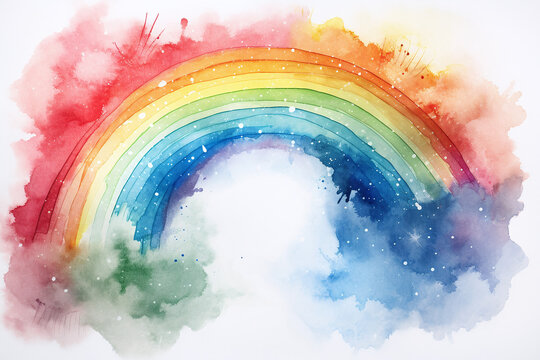 fond multicolore - arc en ciel Stock Illustration