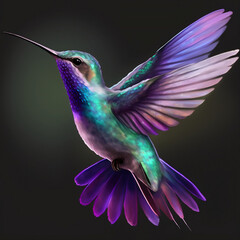 hummingbird in flight