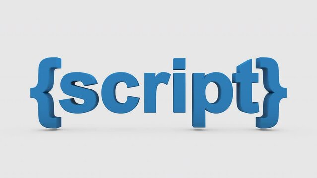 3D Animation of programming language text