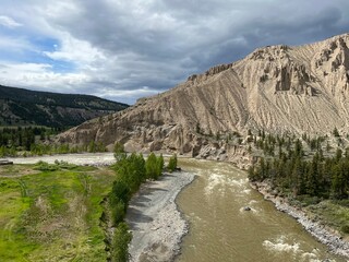 mountain river in the mountains