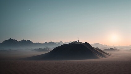 Fototapeta na wymiar Desert landscape, generative AI