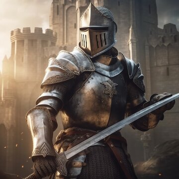 AI generated Knight with twohanded Sword