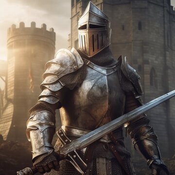 AI generated Knight with twohanded Sword