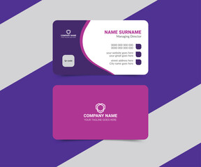 Business card layout template