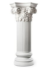 Decorative column isolated on white background