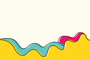 Flat Abstract Aesthetic Retro Background