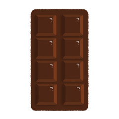 chocolate bar isolated on white