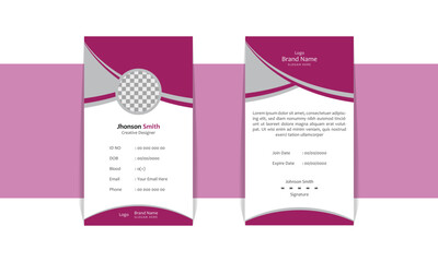 Vertical Business Card Design