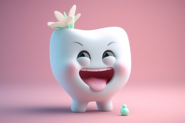 dentist dentistry child care hygiene dental tooth smiling smile blue. Generative AI. Generative AI