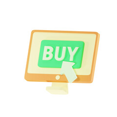 Klik Buy 3D Icon Illustration