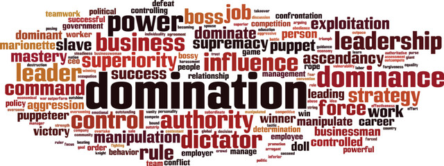 Domination word cloud