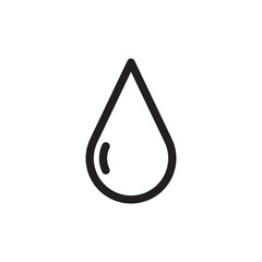 Water drop flat sign design. Petroleum vector icon. Oil drop icon. Ink drop icon. Teardrop symbol. Drop pictogram. UX UI icon