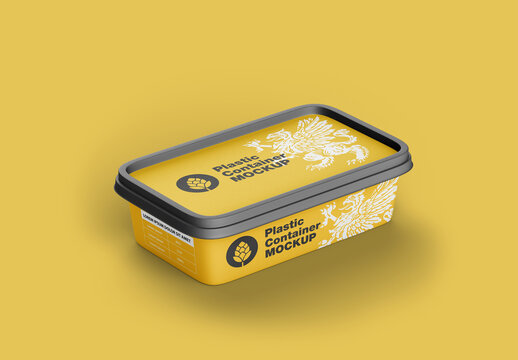 Plastic Container Mockup