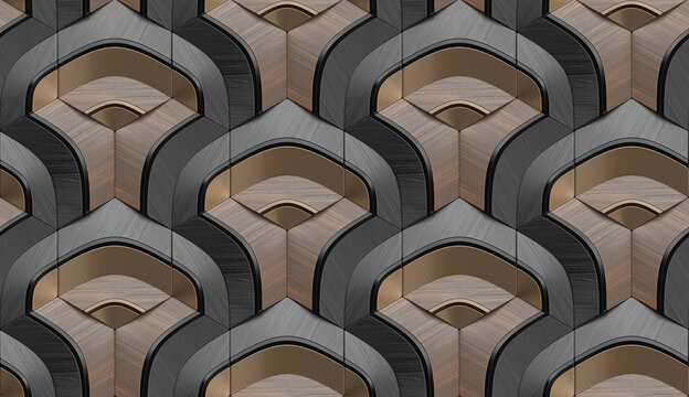 Seamless abstract background with mosaic of tiles