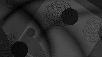 Abstract black layered background