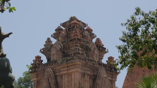 towers Thap Ba Ponagar close-up