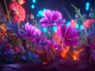 Obraz na płótnie Canvas Spring Flower Natural Background Illustration AI Generative 