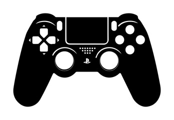 video game controller isolated on white - obrazy, fototapety, plakaty