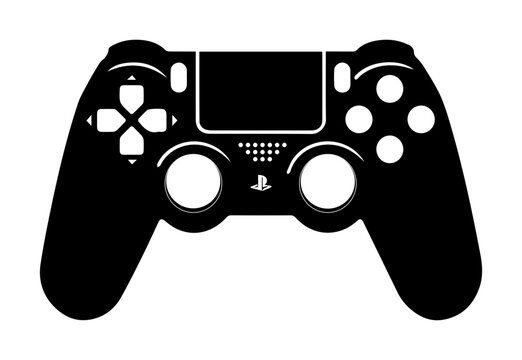 video game controller isolated on white