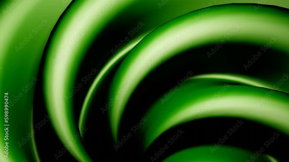 Poster abstract spinning convex shapes. design. bright curved glossy blades. generative ai