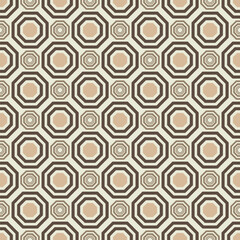 Vintage pencil end seamless brown theme pattern geometric shapes in old style.Can be used for web,print and book design, home decor,fashion textile, wallpaper.
 diamond with cream background.