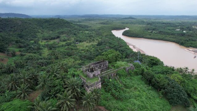 Butre from the top, Western Region, Ghana