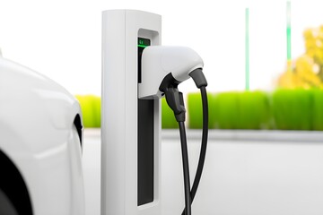 Charger for electric cars. generative AI