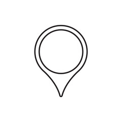 Destination point vector icon. Location in map tag flat sign design. Navigation icon. Position mark sign. Geo location point icon. Geolocation flat symbol pictogram. UX UI icon