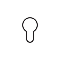 Keyhole flat sign design. Keyhole vector icon. Keyhole symbol pictogram. UX UI icon