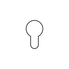 Keyhole flat sign design. Keyhole vector icon. Keyhole symbol pictogram. UX UI icon
