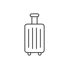 Luggage vector icon. Baggage flat sign design. Travel luggage symbol pictogram. UX UI icon