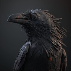 A gothic raven