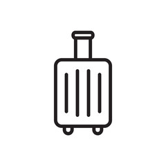 Luggage vector icon. Baggage flat sign design. Travel luggage symbol pictogram. UX UI icon