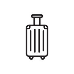 Luggage vector icon. Baggage flat sign design. Travel luggage symbol pictogram. UX UI icon