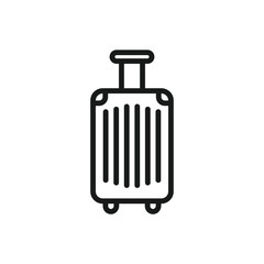 Luggage vector icon. Baggage flat sign design. Travel luggage symbol pictogram. UX UI icon