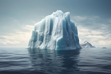 Fototapeta na wymiar Tip of the iceberg. Business concept. generative ai. Iceberg. Success business metaphor. 