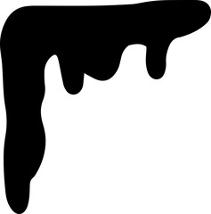Dripping water silhouette Illustration