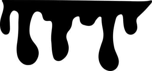 Dripping water silhouette Illustration