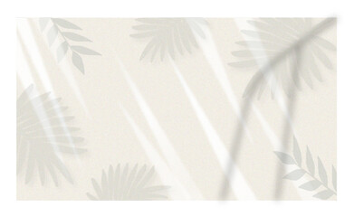 Summer Background with Tropical Leaf Element