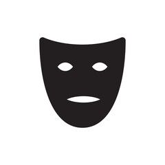 Mask vector icon. Carnaval mask flat sign design. Decorative carnival mask symbol pictogram. UX UI icon