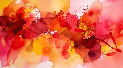 abstract watercolor illustration of the emotion passion  - generative AI 