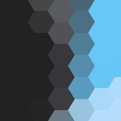 Blue and black geometric background. polygonal style. Sample. Layout. Hexagons. eps 10