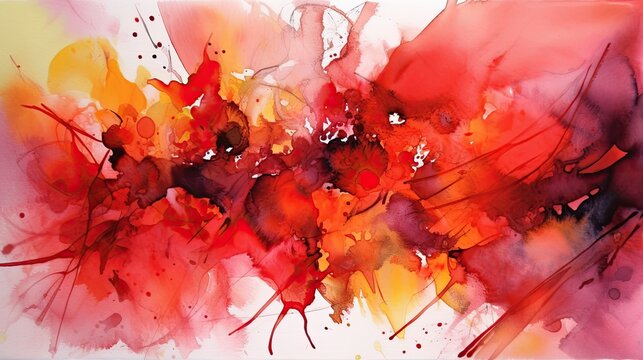 abstract art - the color of emotion passion -beautiful background Generative AI 