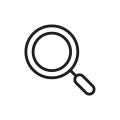 Magnifier vector icon. Zoom in zoom out flat sign design. Magnifying glass icon. Search icon. Find symbol. Loupe outline sign. Optical glass pictogram. UX UI icon
