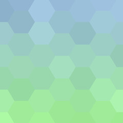 Fototapeta na wymiar Blau and green hexagon background, pattern, hexagon wallpaper. Vector illustration.