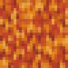 Pattern green pixel background, pattern. Orange pixel wallpaper. Vector illustration.
