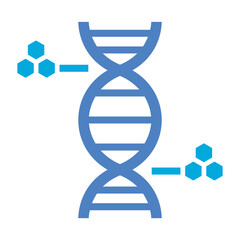 DNA Glyph Two Color Icon