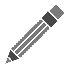 Pencil Greyscale Glyph Icon